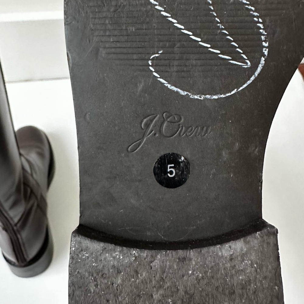 J CREW brown leather Berkeley riding boots - Picture 12 of 12